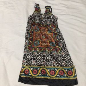 Printed slip dress